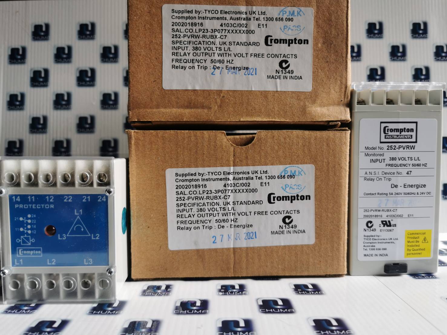 Crompton Instruments, relay, meter,controller, 252-PVRW-RUBX-C7, 252-PVRW