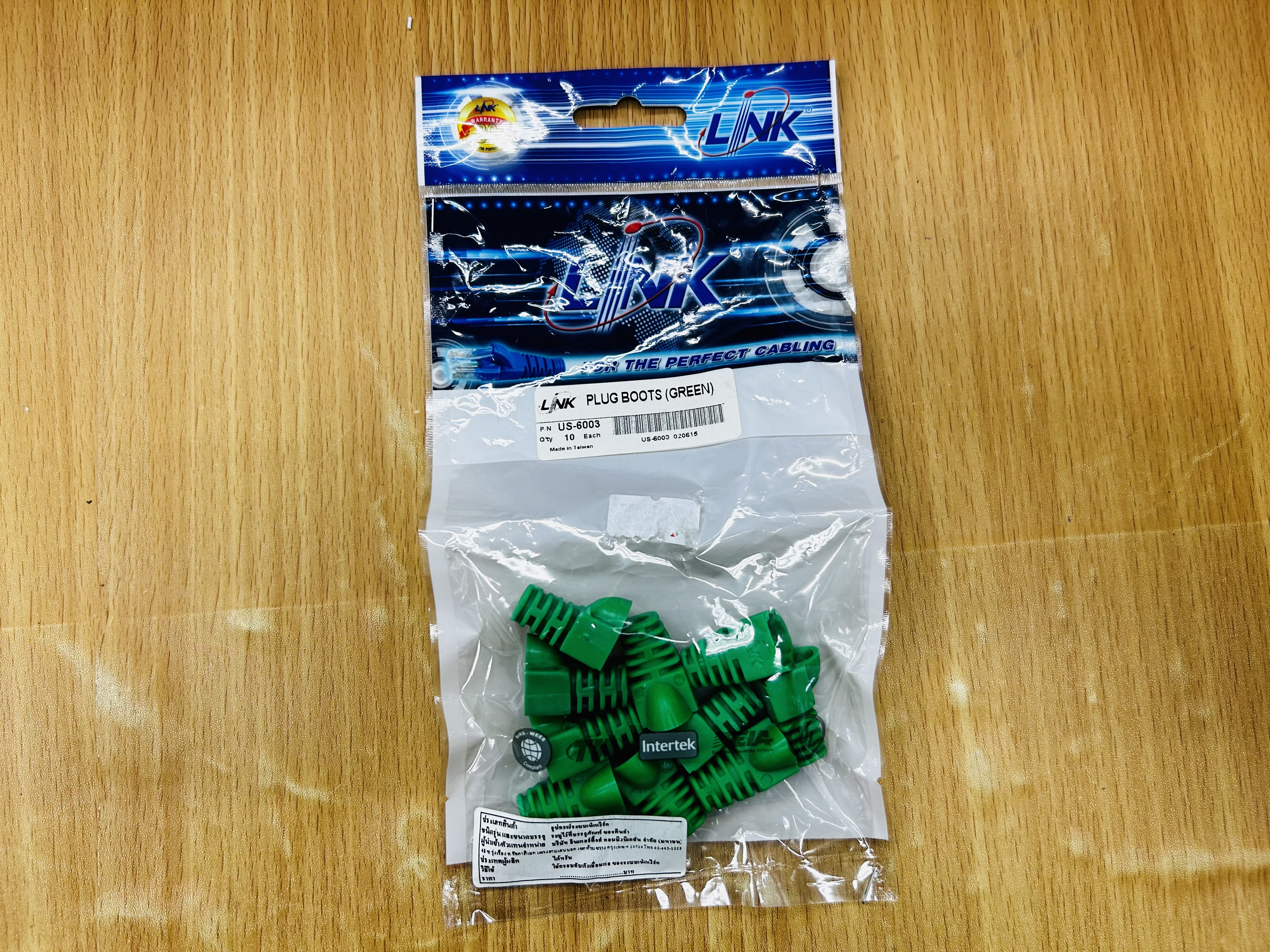 Link US-6003 Plug Boot GREEN 10PCS/PKG