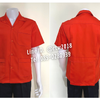 รหัส A1.6 : เสื้อช่างแขนสั้นผ้าคอมทวิวสามกระเป๋าสีส้มล้วน