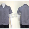 รหัส A1.11 : เสื้อช่างแขนสั้นผ้าคอมทวิวสามกระเป๋าสีเทาล้วน