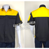 รหัส A10.5 : เสื้อช่างแขนสั้นผ้าคอมทวิวสีดำอกเหลือง (ซ่อนสาบ)