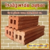 อิฐ 2 รูพิเศษ ขนาด 4X6.5X16 ซม.