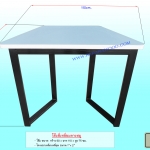 โต๊ะสี่เหลี่ยมคางหมู