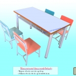 โต๊ะอเนกประสงค์ แบบตะแกรง หน้าโฟร์เมก้า