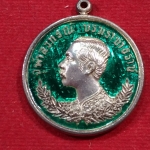 เหรียญรัชกาลที่ ๕ สร้างวิหาร วัดวังพระธาตุ(ท้าวแสนปม)เนื้อเงิน