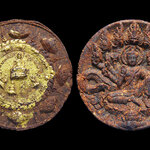 จตุคามรามเทพ เนื้อว่านปิดทอง สวยคมชัดหน้าหลัง