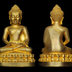 พระนิรันตราย สำนักงานตำรวจแห่งชาติ พิธีพุทธาภิเษก ณ วัดบวรนิเวศฯ ปี2555 เนื้อสัมฤทธิ์ กริ่งดัง ตอกโค๊ต ตร.๑๒๕๔๔๗ สภาพสวยพร้อมกล่องเดิมๆ