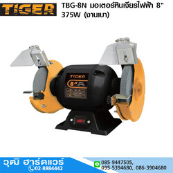 TIGER TBG-8N มอเตอร์หินเจียรไฟฟ้า 8" 375W (งานเบา)