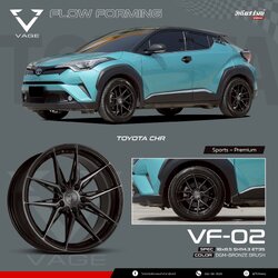 ล้อ VAGE รุ่น VF02 ขอบ 18 ติดตั้ง TOYOTA CHR