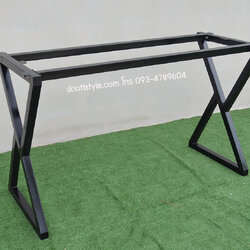 ขาโต๊ะเหล็ก TUBE Z มีคานรับ