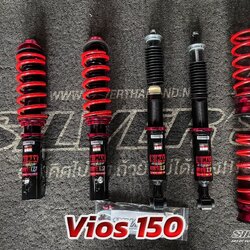 โช๊คอัพสตรัทปรับเกลียว Silver’s รุ่น Neo Max One สำหรับรถรุ่น VIOS 150