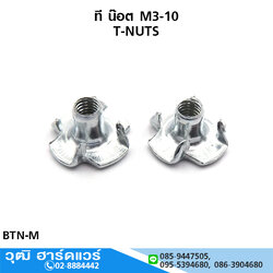 ที น๊อต (หัวน็อตฝังไม้) M3-10