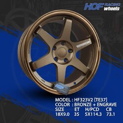 ล้อเเม็กซ์ TE37 ขอบ 18 งาน HOF