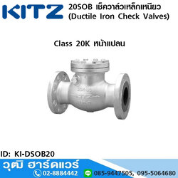 KITZ รุ่น 20SOB เช็ควาล์วเหล็กเหนียว หน้าแปลน (Ductile Iron Check Valves) 2"-12"