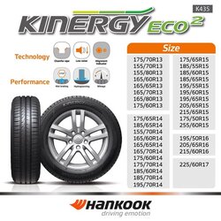 ยาง HANKOOK KINERGY ECO2 K435ขนาด 215/60-17ราคาพิเศษ สั่งได้