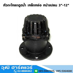 ฟุตวาล์ว / หัวกะโหลกดูดน้ำ เหล็กหน้าแปลน 3นิ้ว-12นิ้ว