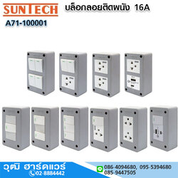 SUNTECH บล็อกลอยติดผนัง 16A