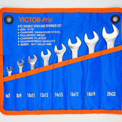 ปากตาย VICTOR PRO 8 ตัวชุด ขนาดมิล : 6x7 MM - 20x22 MM