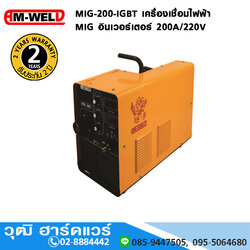 AM-WELD MIG-200-IGBT เครื่องเชื่อมไฟฟ้า MIG อินเวอร์เตอร์ 200A/220V