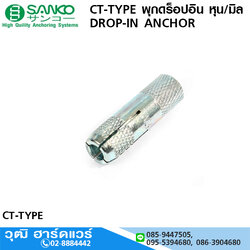 SANKO CT-TYPE พุกดร็อปอิน หุน/มิล พุกปลั้กใน