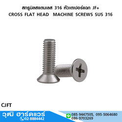 สกรูมิลสแตนเลส 316 หัวเตเปอร์แฉก JF+