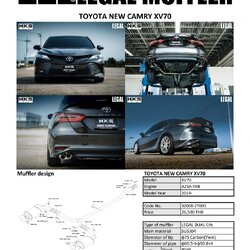 ท่อ HKS สำหรับรถรุ่นTOYOTA CAMRY 2019+