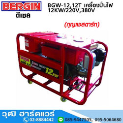 BERGIN BGW-12 เครื่องปั่นไฟ 12kW/15KVA ดีเซล 22HP
