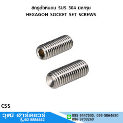 สกรูตัวหนอน SUS 304 มิล/หุน