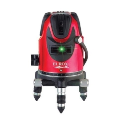 EUROX GL-5 เครื่องเลเซอร์วัดระดับ มีสเกลปรับหมุน 360องศา (แสงสีเขียว 10w) พร้อมชุดขาตั้ง