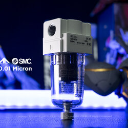 กรองดักไอน้ำเสริม SMC ความละเอียด 0.01 ไมครอน