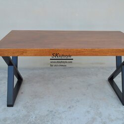 โต็ะทำงาน ขนาด70*150 สีสักทอง