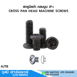 สกรูมิลดำ กลมนูน JP+