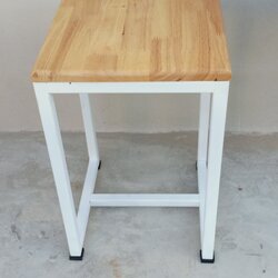 เก้าอี้หัวโลน 30x30 สีขาว