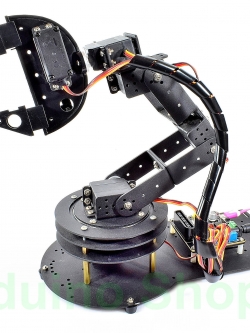 6DOF Robot Arm Kit + ( Gripper ปากคีบดำ )