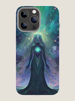 เคสมือถือพิมพ์ลายเทพีคริสตัลอัญมณีสีเขียว พลังแห่งการเยียวยา ความรักไม่มีที่สิ้นสุด