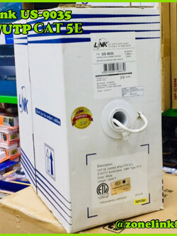 Link US-9035 CAT 5E F/UTP Enhanced CABLE (350 MHz) White 305