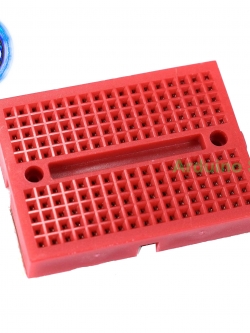 บอร์ดทดลองขนาดเล็กสีแดงขนาด 170 ช่อง Protoboard Breadboard Red 170 holes