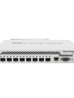 CRS309-1G-8S+IN Desktop switch with one Gigabit Ethernet port and eight SFP+ 10Gbps ports