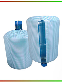 ผ้าคลุมถังน้ำดื่มผ้าลายสก็อตฟ้า ผ้าคลุมเครื่องทำน้ำเย็นขนาดเล็กแบบถังบน