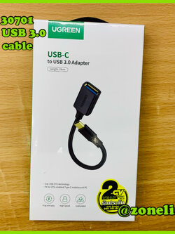 UGREEN 30701 USB C Male to USB 3.0A Female Cable