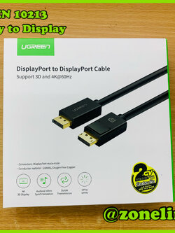 UGREEN 10213 DisplayPort to Display Port Cable 5m. Support 3D and 4K@60Hz