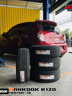 ยาง HANKOOK K120 195/50-15 ใส่รถ Nissan MARCH