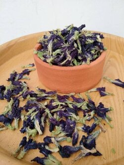 ดอกอัญชัญแห้ง น้ำอัญชัน ดอกใหญ่ กลีบซ้อน