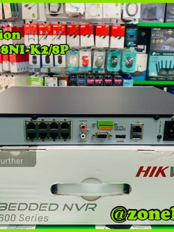 Hikvision DS-7608NI-K2/8P 8-ch 1U 8 PoE 4K NVR