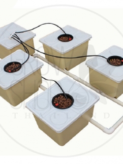 ชุดกระถางไฮโดรโปนิกส์ระบบน้ำหยด Drip Irrigation พร้อมอุปกรณ์ครบชุด ขนาด 10 ลิตร