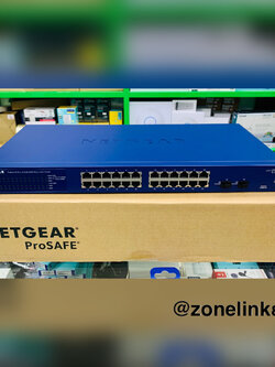 GS724T— 24-Port Gigabit Ethernet Smart Managed Pro Switch with 2 SFP Ports