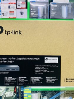 TP-Link TL-SG2210MP JetStream 10-Port Gigabit Smart Switch with 8-Port PoE+