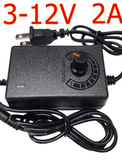 3-12V5A Power Adapter ปรับค่าได้ US Plug