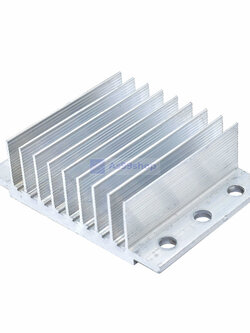 Heat Sink Aluminum Alloy Cooling block ฮีทซิงค์ระบายความร้อนหรือเย็น ขนาด(60*40*20)