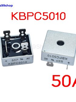 ไดโอดบริดจ์ KBPC5010 50A 1000V Diode Bridge Rectifier แปลงไฟ AC เป็น DC (1 ตัว)
